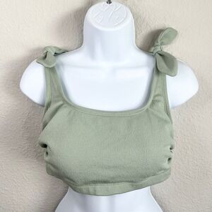 Xhilaration Target Bikini Top Women's Size 14W Green Padded Swim Bathing Suit